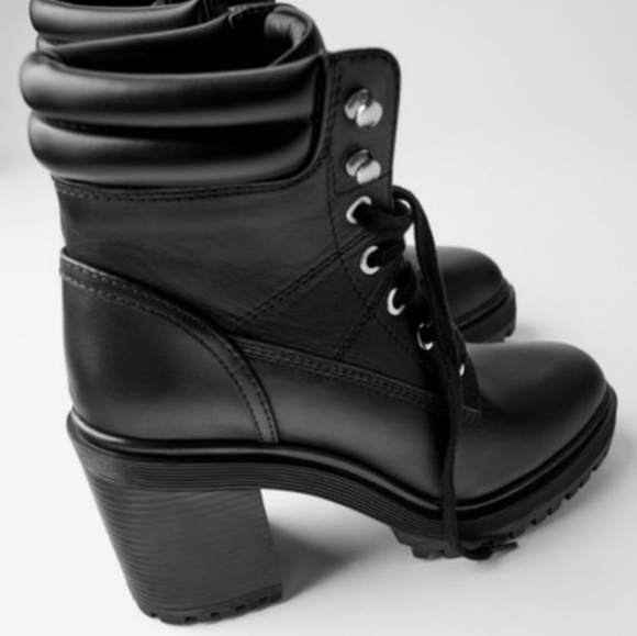 NWT Zara Black Boots Size 8 - Picture 2 of 6